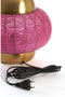 Light & Living Tafellamp Cetara - Kralen - 26cm - Roze