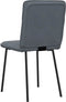 vidaXL - Eetkamerstoelen - 2 - st - fluweel - donkergrijs