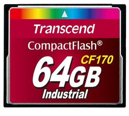 Transcend 64GB CF - Compact Flash - Lezen 89,2MB/s - Schrijven 61,27MB/s