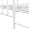 vidaXL - Ligbedframe - met - Uittrekbed - Wit - 90x200 - cm - Staal