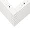 vidaXL - Plantenbak - 80x80x46 - cm - massief - grenenhout - wit