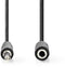 Nedis CAGL22050BK10 - 3.5mm analoge kabel - 100cm - Zwart