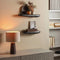 WOOOD Rock - Wandplank - Aluminium - Zwart - 7x60x13