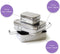 Lunchbox - RVS - 3 bakjes in 1