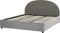 VAUCLUSE - Bed met opbergruimte - Lichtgrijs - 180 x 200 cm - Fluweel