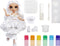 Rainbow High Watercolor & Create Modepop - Bruine ogen - Inclusief 6 uitwasbare waterverfpoeders - Wit