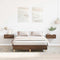 vidaXL - Bedframe - zonder - matras - 120x190 - cm - spaanplaat - bruin - eikenkleurig