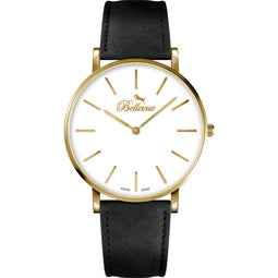 Bellevue - Heren Horloge - Goud - Ø 40mm