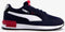 Puma Graviton JR - Lage sneakers - SoftFoam+ inlegzool - Peacoat-Puma White-High Risk Red - Maat 36
