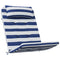 Stoelkussens Adirondack 2 st gestreept stof oxford wit en blauw
