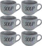 Cosy&Trendy - Soepkommen - Aardewerk - Grijs - 6 Stuks