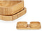 Set voor voorgerechtjes Kinvara CN-KT225030 Bruin Bamboe 23 x 4,5 x 11 cm (12 Stuks)