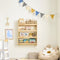 SoBuy KMB08-K-N - Kinderboekenkast - 4 niveaus - Houtkleur 60 x 12 x 80 cm