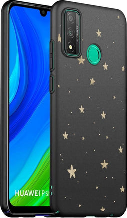 iMoshion Hoesje Geschikt voor Huawei P Smart (2020) Hoesje Siliconen - iMoshion Design hoesje - Zwart / Meerkleurig / Goud / Stars Gold