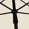 vidaXL - Parasol - met - paal - 210x140 - cm - bordeauxrood
