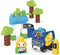 MEGA Bloks Green Town Charge & Go Bus - 35 grote bouwstenen