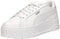 PUMA Karmen II L - Dames Sneakers - Plateauzool - Puma White-Puma Silver