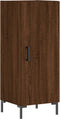 vidaXL - Dressoir - 34,5x34x90 - cm - bewerkt - hout - bruin - eikenkleur