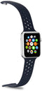 Celly Apple Watch - Horlogeband - Zacht siliconen - Zwart