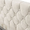 Juskys Nizza - Gestoffeerd Bed - LED Verlichting Bedlade - 140 x 200 cm - Beige
