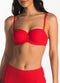 CYELL SCARLETT - Dames Bandeau Bikinitop - Voorgevormd met Beugel - Rood