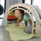 KateHaa Houten XXL Klimboog Rocker met Klimwand Regenboog - Klimrek - Houten Montessori Speelgoed