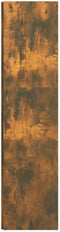 vidaXL - Hoekkast - 33x33x132 - cm - bewerkt - hout - gerookt - eikenkleurig