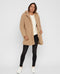 NOISY MAY NMGABI L/S JACKET NOOS - Dames Jas - Halflang - Lichtbruin - M