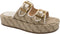 GUESS Ramon 2 - Dames Slippers - All-over logo print met gespen - Beige