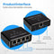 Nuvance Internet Splitter - 4 Poorten - Netwerk Switch - tot 1000Mbps - RJ45 Cat5