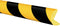 Moravia 422.23.691 Hoekprofiel Zwart, Geel (l x b x h) 1000 x 40 x 40 mm