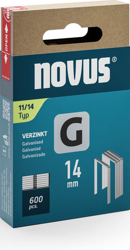 Novus Tools 042-0799 - Nieten Type 11 - Platte draad 1.25 mm - 600 stuks (14 mm x 10.6 mm)