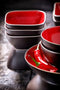 Palmer Schaal Lava 10 cm 30 cl Bruin Rood Stoneware 2 stuks