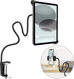 imoshion Flexibele tablethouder bureau - inclusief telefoonhouder - Zwart