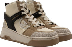 Michael Kors Lexi High Top - Dames Sneaker - All-over logo print - Creme (maat 39)