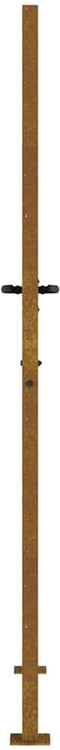 vidaXL - Poort - 105x205 - cm - grasontwerp - cortenstaal