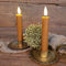 Countryfield Led dinerkaarsen - 15 cm - afstandsbediening - cognac bruin (2 stuks)