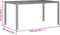 vidaXL Tuintafel met acaciahouten blad 150x90x75 cm poly rattan zwart