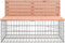 vidaXL - Tuinbank - schanskorfontwerp - 103x70x65 - cm - massief - douglashout