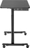 Bureau zit sta verrijdbaar - laptoptafel - in hoogte verstelbaar - 91.5 x 56 cm