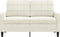 vidaXL - Tweezitsbank - 120 - cm - fluweel - crèmekleurig