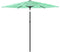 vidaXL - Parasol - met - stalen - paal - 268x268x226 - cm - groen