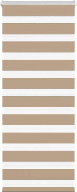 vidaXL - Zebra - Blind - zandbruin - 65x150 - cm - stofbreedte - 60,9 - cm - polyester