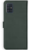 Selencia Galaxy A51 - Echt Lederen Bookcase - 3 Pashouders - Groen