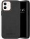 Selencia Hoesje Geschikt voor iPhone 12 Mini Hoesje - Selencia Gaia Slang Backcover - Zwart