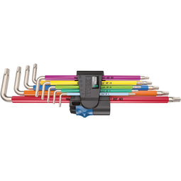 Wera 3967/9 TX SXL Multicolour HF Stainless 1 Stiftsleutelset met vasthoudfunctie - RVS - 05022689001