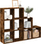 vidaXL - Kamerscherm - / - boekenkast - 137,5x29x103,5 - cm - hout - gerookt - eiken