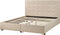 ROCHELLE - Bed opbergruimte - Beige - 160 x 200 cm - Polyester