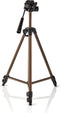 Statief - Maximaal draagvermogen: 3.0 kg - Minimale werkhoogte: 47.5 cm - Maximale werkhoogte: 127.0 cm - 3 Segmenten - Pan & Tilt - Inclusief reistas - Aluminium - Brons / Zwart