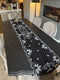 PTMD Elvive Silver Polyester Embroidered Table Runner
